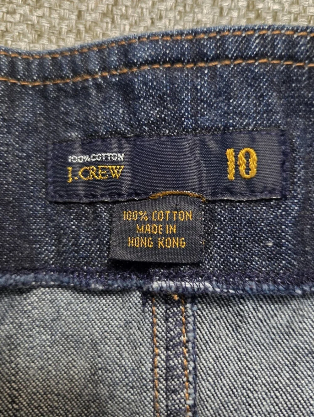 J. Crew  Blue Denim Strapless Dress Sz 10 Dark Wash Travel Preppy